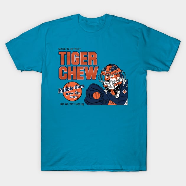 Tiger Chew Bubblegum T-Shirt by DeepDiveThreads